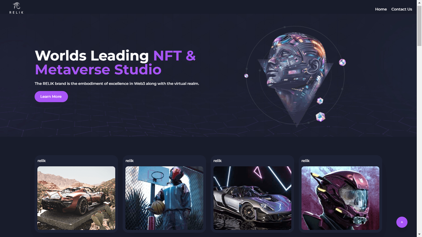 Relik Metaverse project screenshot